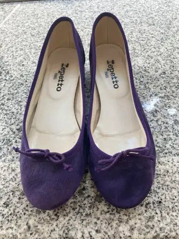 레페토 Repetto 퍼플 37 23.3cm 스웨이드