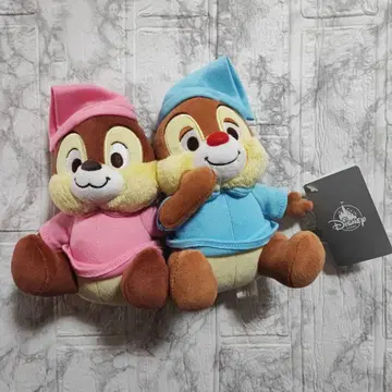 디즈니 스토어 칩과 데일 파자마 모습 봉제 인형