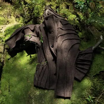 amachi. Cross Grain Jacket 니트 블루종