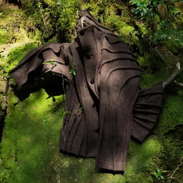 amachi. Cross Grain Jacket 니트 블루종