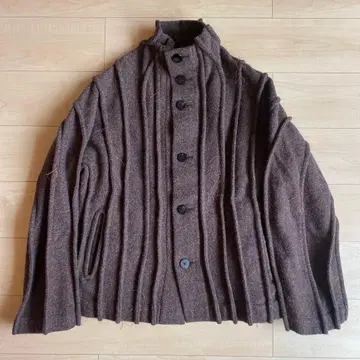 amachi. Cross Grain Jacket 니트 블루종