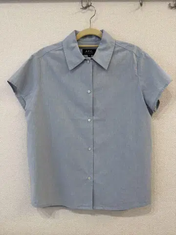 A.P.C. 반팔 셔츠 사이즈 34 라이트 블루
