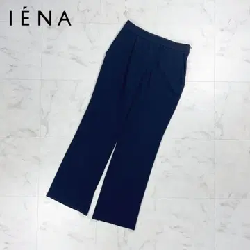 새상품급 IENA 세미 와이드 팬츠 슬릿 블랙 사이즈 40*FD422