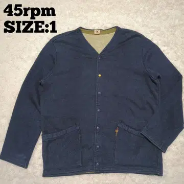 45rpm 네이비 나염 맨투맨 가디건 1 일본제