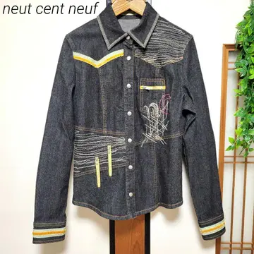 neut cent neuf 쿨카레안 데님 자켓 자수