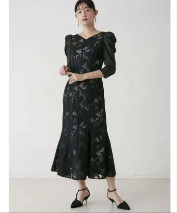LADY 자카드 레이스 원피스