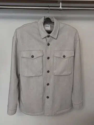 ZARA 라이트 그레이 셔츠 자켓