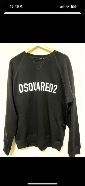 DSQUARED2 블랙 맨투맨 XXL