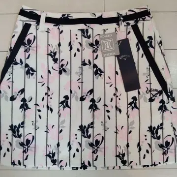 캘러웨이 꽃무늬 스트라이프 골프 스커트