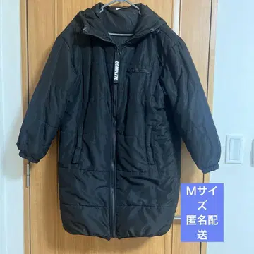 후드 부착 블랙 다운 자켓