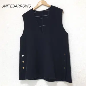 UNITEDARROWS 리버서블 V넥 베스트 네이비