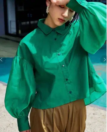 오간자 콤비 셔츠