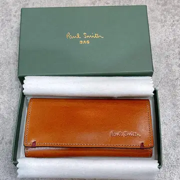 새상품급 폴스미스 코도반 키케이스 브라운 4연 Paul Smith