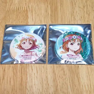러브 라이브 선샤인 치카 캔뱃지 Flower Party