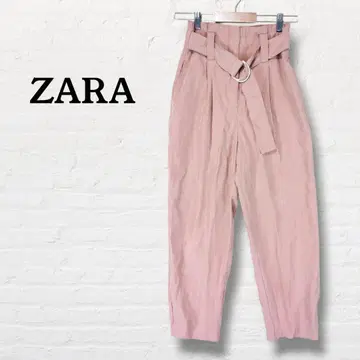 자라 ZARA 테이퍼드 팬츠 [ XS ] 핑크