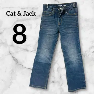 한정판 Cat & Jack 스트레이트 컷 데님 팬츠 블루진