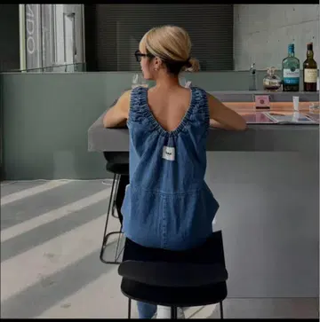 MOKA tag denim coveralls