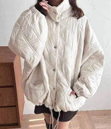 아프레 주르 퍼 칼라 퀼팅 블루종