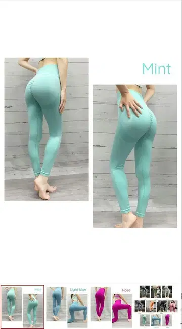 VEROMAN FIT 힙업 레깅스 민트 네이비 둘 다 M 사이즈