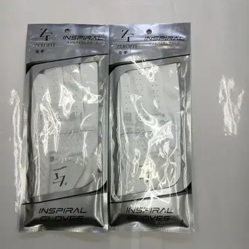 최신 인스파이럴 제로 핏 그로브 왼손용 화이트 25 cm 2장 세트