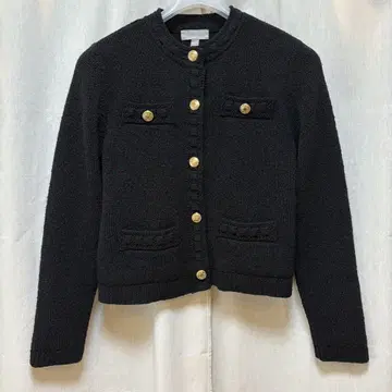H&M 골드 버튼 자켓 가디건 니트