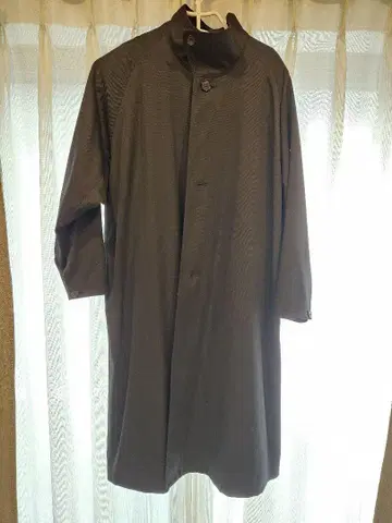CABAN 울 개버딘 스탠드 카라 코트
