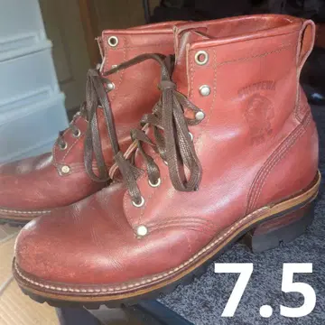 치페와 CHIPPEWA 워크 7.5 90년대 미국제 로거 부츠