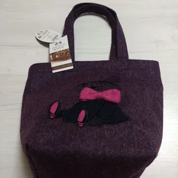MOOMIN 리틀미이 자수 토트백 퍼플
