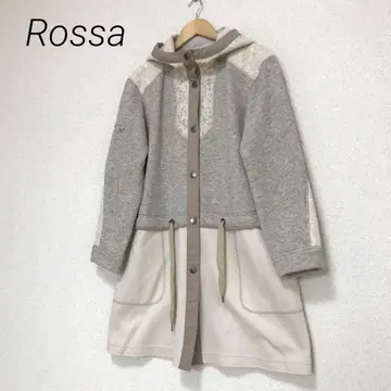 Rossa 수입 Rossa 레이스 롱 후드티 코트