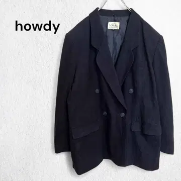 하우디 자켓 테일러드 더블 블레이저 겉옷 포멀 13AR