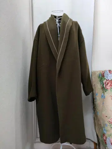 레킵 모스그린 롱 코트