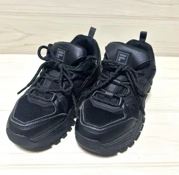 FILA 휠라 Z 버퍼 2 스니커즈 통굽 블랙 24.0cm