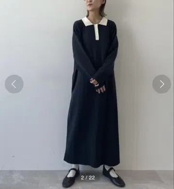 니코앤드 MODE NORM CORE 12G 니트 맥시 폴로 원피스