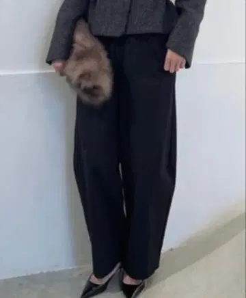 플라주 24AW RIAM 와이드 치노 블랙