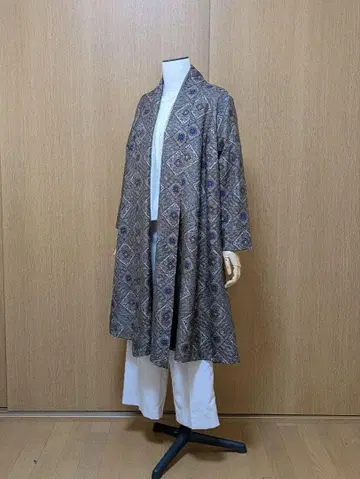 기모노 리메이크 가디건 코트 오시마 명주 류고 프리 사이즈