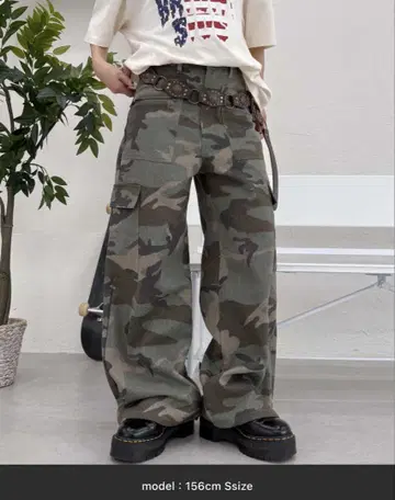 sedacle 지퍼 포켓 패턴 카고 팬츠