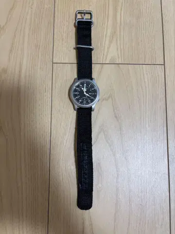 세이코 5 SEIKO 밀리터리 자동 와인딩 블랙