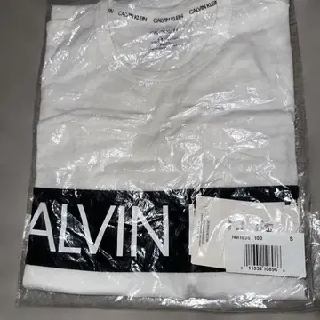 CALVIN KLEIN 화이트 T셔츠 S