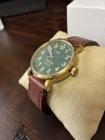 TIMEX 워터베리 손목시계 골드 타이맥스