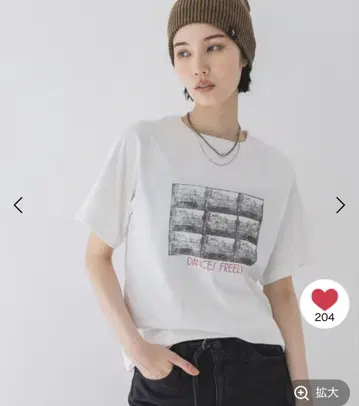 JEANASIS 사진 빈티지 프린트 TEE