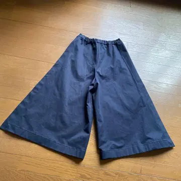 네이비 가우초 팬츠 허리밴딩