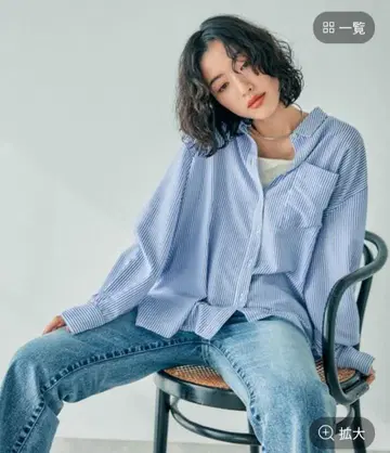 [ LEPSIM ] 사라키레 판초 긴팔 셔츠