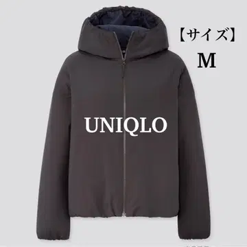 [ UNIQLO ] 유니클로 라이트 패딩 후드티 블랙 M 사이즈
