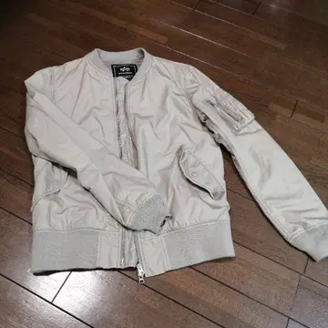 ALPHA INDUSTRIES 점퍼 블루종 MEDIUM 베이지