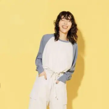 CITEN 시어 래글런 슬리브 T셔츠