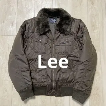 Lee 브라운 밀리터리 자켓