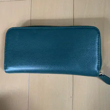 그린 장지갑 지퍼 포함