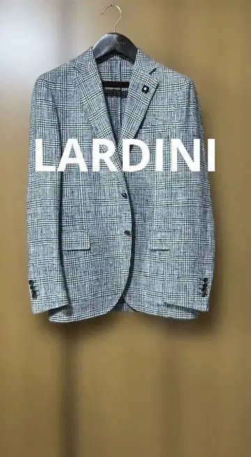 LARDINI 체크 무늬 테일러드 자켓