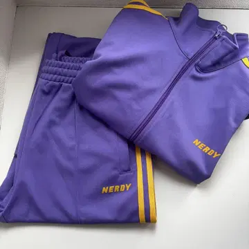 NERDY 보라색 집업 저지