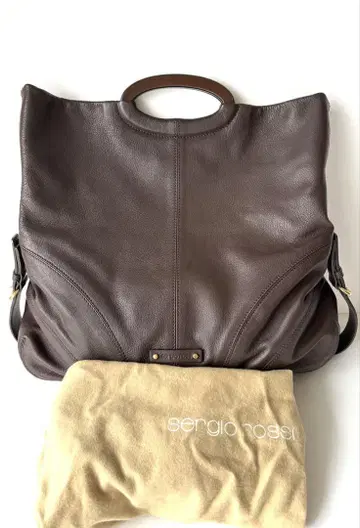 Sergio Rossi bag. Italy 브라운 천연 가죽 백